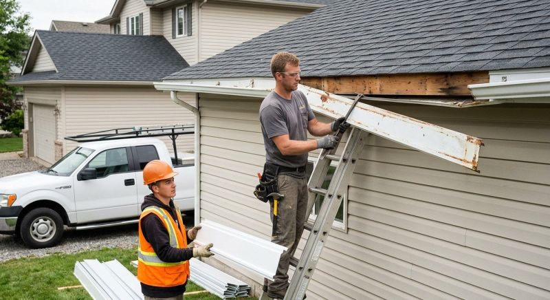 Aluminum Fascia Replacement in Olathe, KS