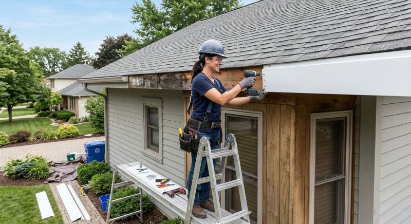 Aluminum Fascia Replacement in Conroe, TX
