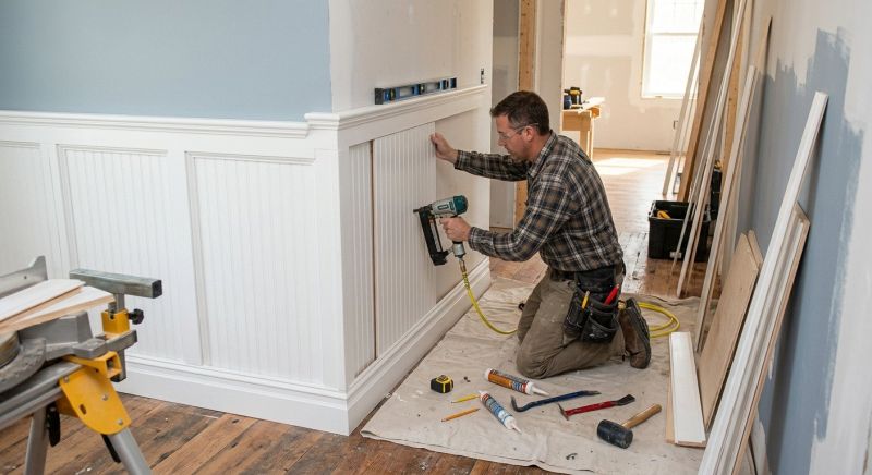 Chair Rail Installation in Kansas City, KS