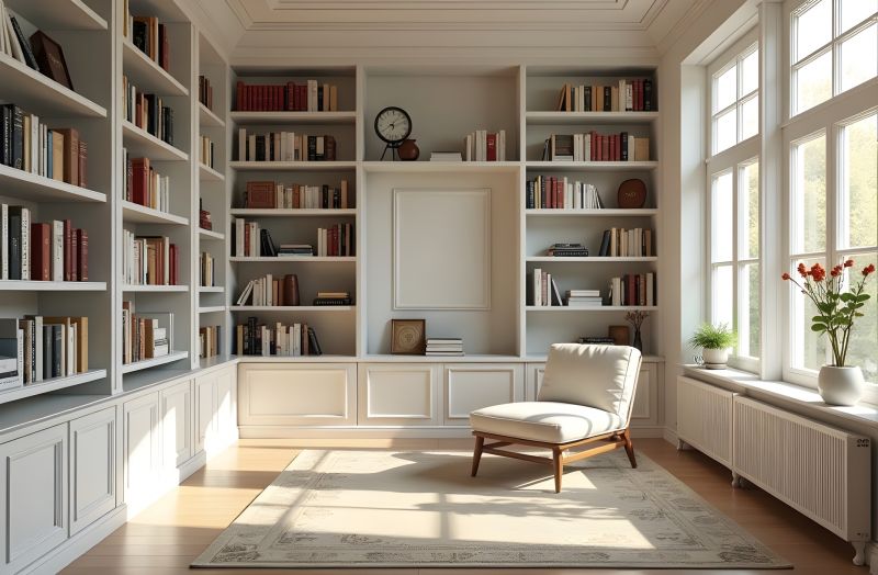Custom Bookcase Installation in Charlotte, NC