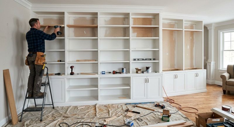 Mudroom Shelving Installation in Charlotte, NC