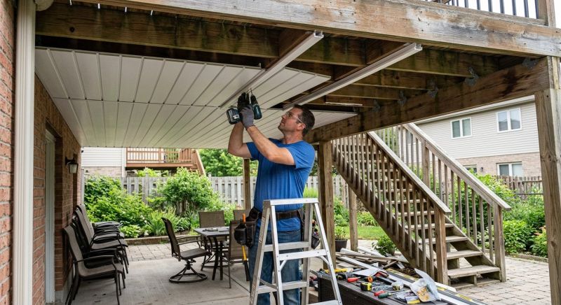 Under Deck Ceiling Repair in Conroe, TX